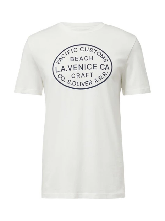Foto van product s.Oliver Shirt donkerblauw / wit
