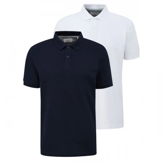 Foto van product s.Oliver Shirt donkerblauw / wit