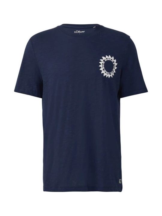 Foto van product s.Oliver Shirt donkerblauw / wit