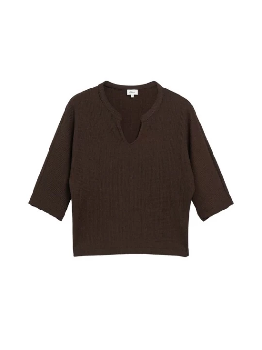 Foto van product s.Oliver Shirt donkerbruin