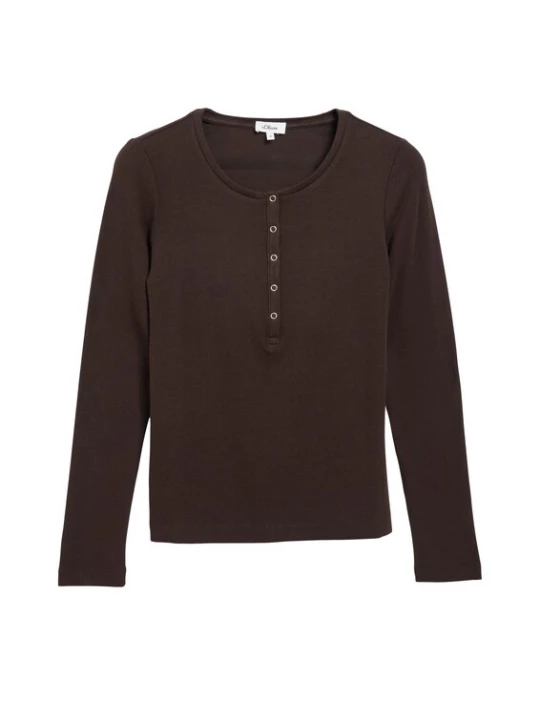 Foto van product s.Oliver Shirt donkerbruin