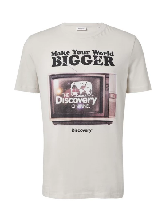 Foto van product s.Oliver Shirt donkerbruin / grijs