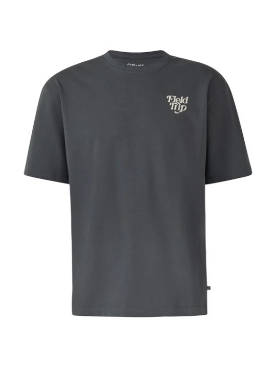 Foto van product s.Oliver Shirt donkergrijs / wit