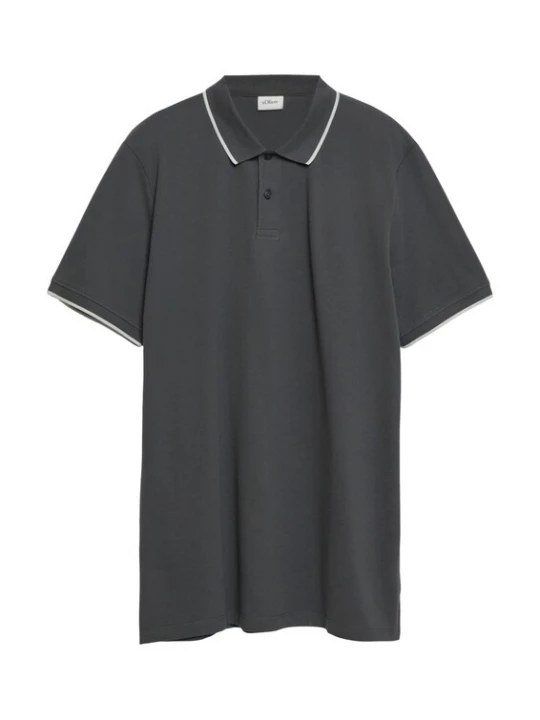 Foto van product s.Oliver Shirt donkergrijs / wit