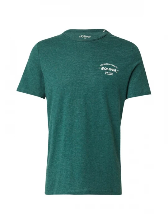 Foto van product s.Oliver Shirt donkergroen / wit
