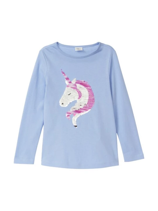 Foto van product s.Oliver Shirt duifblauw / grijs gemêleerd / lila gemêleerd / zwart