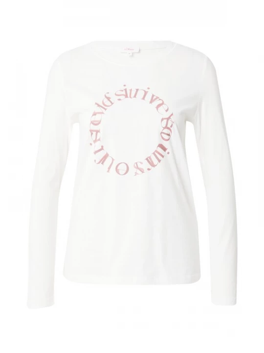 Foto van product s.Oliver Shirt ecru / bruin / cappuccino
