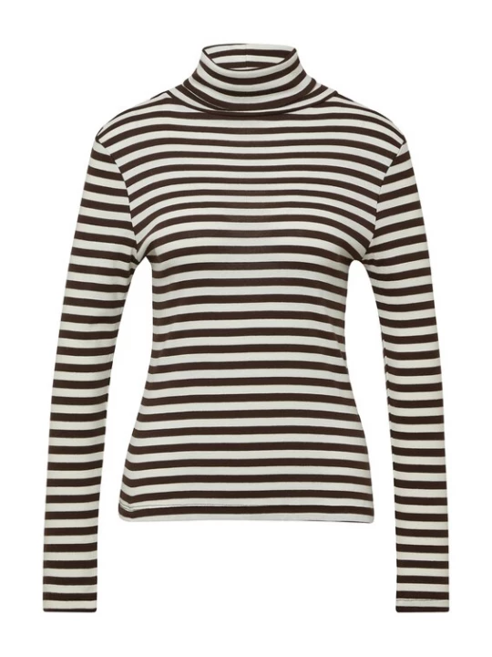 Foto van product s.Oliver Shirt ecru / donkerbruin