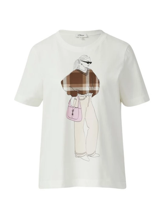 Foto van product s.Oliver Shirt ecru / gemengde kleuren
