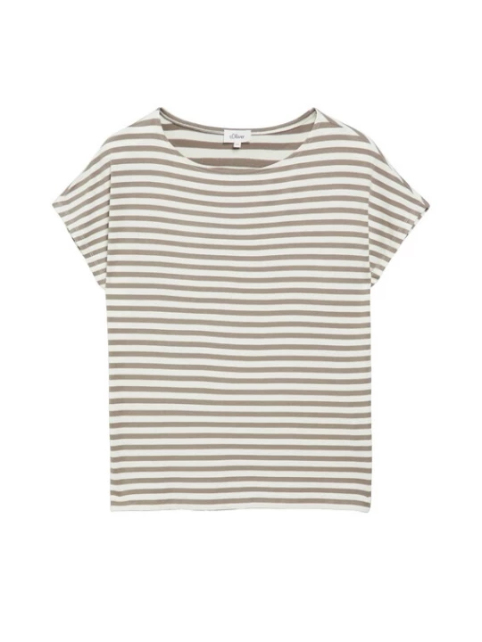 Foto van product s.Oliver Shirt ecru / lichtbruin