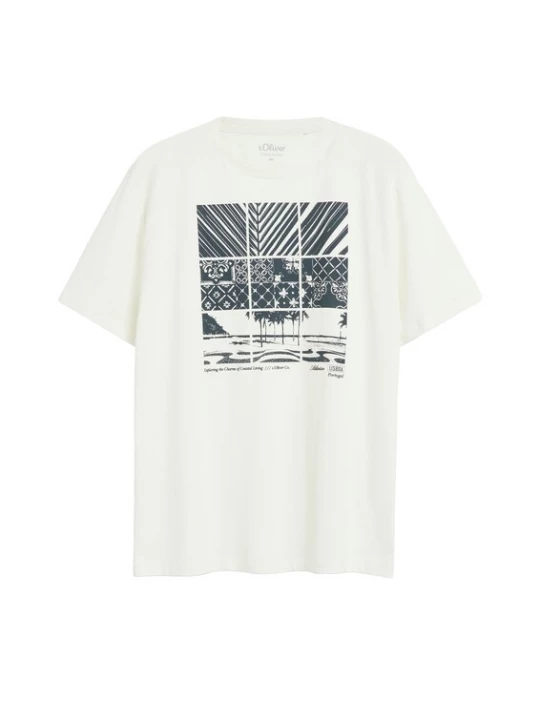 Foto van product s.Oliver Shirt ecru / navy