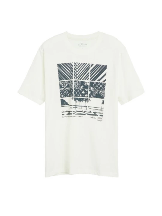 Foto van product s.Oliver Shirt ecru / smaragd