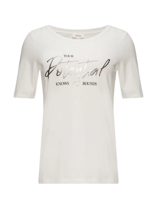 Foto van product s.Oliver Shirt ecru / zilver