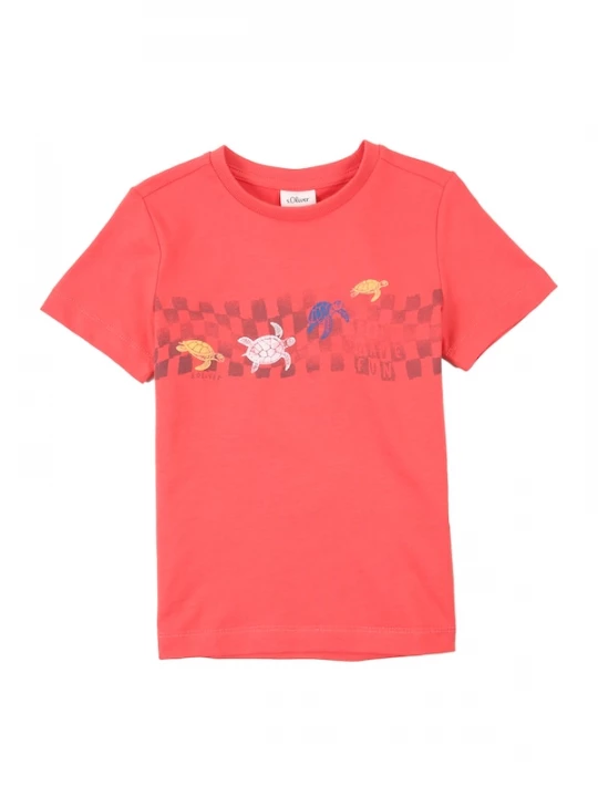 Foto van product s.Oliver Shirt geel / donkergrijs / lichtrood / wit