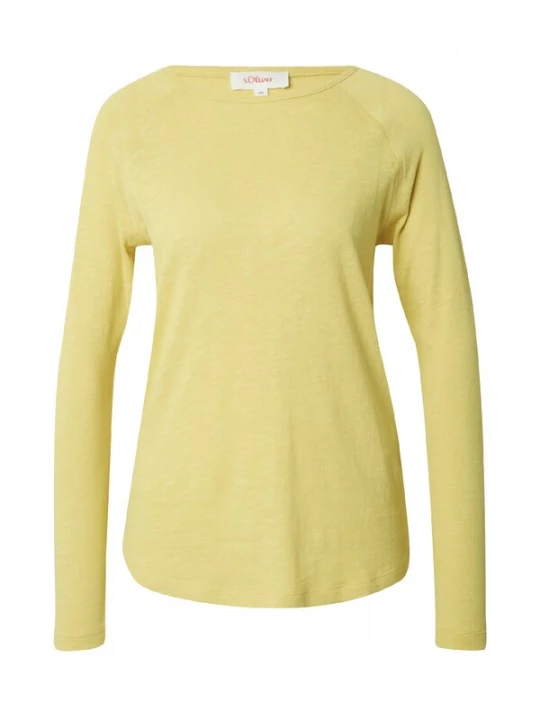 Foto van product s.Oliver Shirt geel gemêleerd