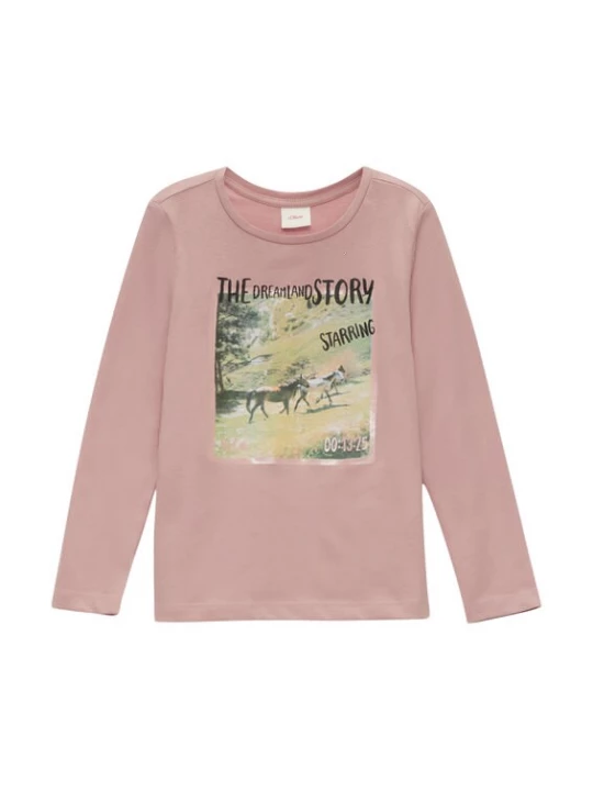 Foto van product s.Oliver Shirt geel / groen / oudroze / zwart