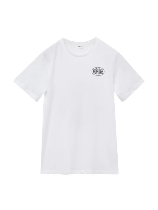 Foto van product s.Oliver Shirt geel / honing / zwart / wit