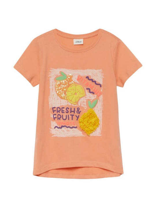Foto van product s.Oliver Shirt geel / lichtoranje / rosa