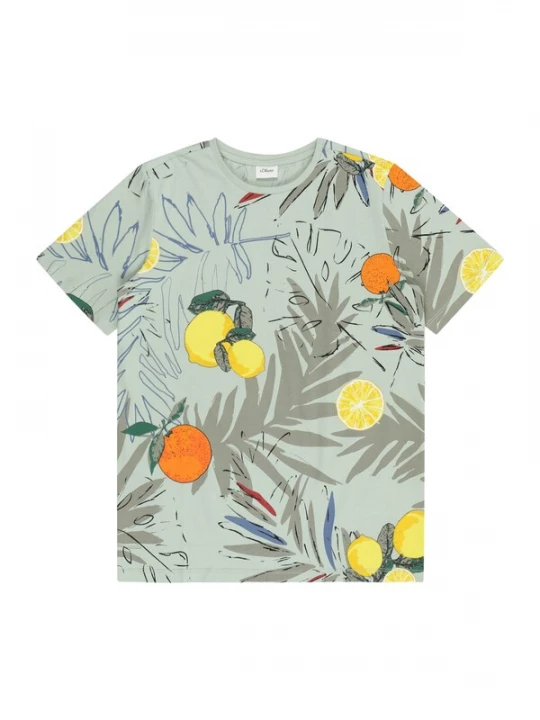 Foto van product s.Oliver Shirt geel / mintgroen / oranje / rood