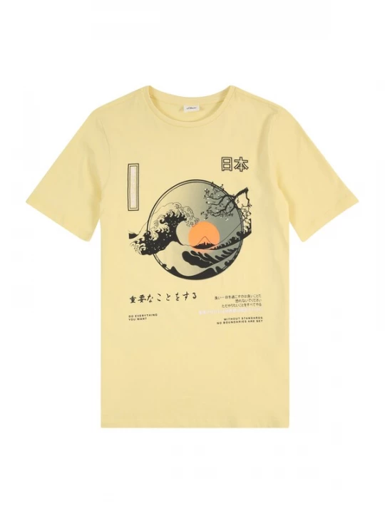 Foto van product s.Oliver Shirt geel / oranje / zwart / wit