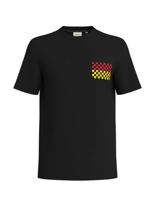 Foto van product s.Oliver Shirt geel / rood / zwart