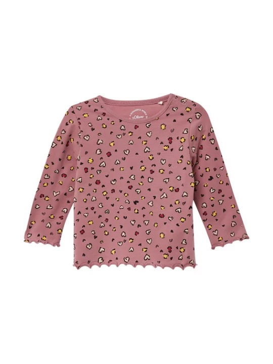 Foto van product s.Oliver Shirt geel / rosé / rood / zwart