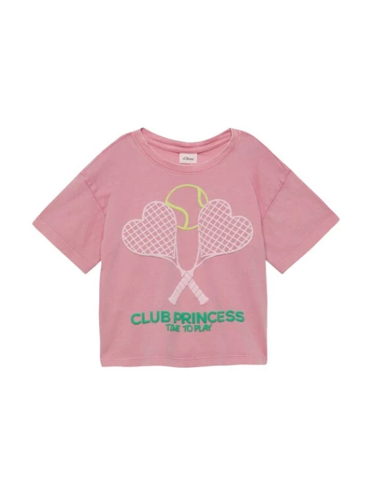 Foto van product s.Oliver Shirt geel / smaragd / pitaja roze / rosé