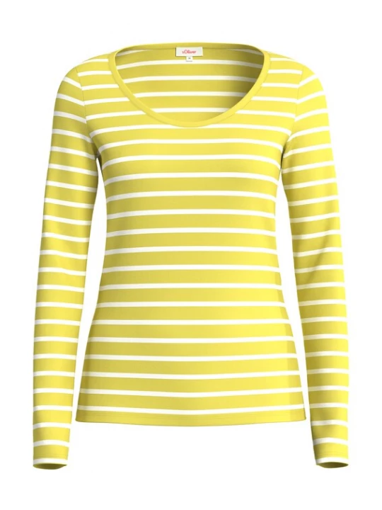 Foto van product s.Oliver Shirt geel / wit