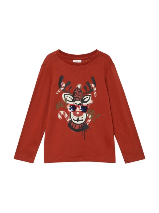 Foto van product s.Oliver Shirt gemengde kleuren / rood