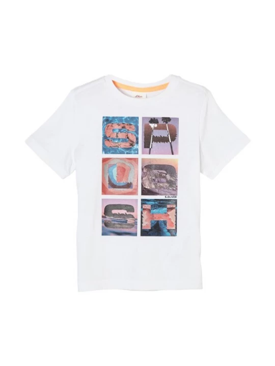 Foto van product s.Oliver Shirt gemengde kleuren / wit