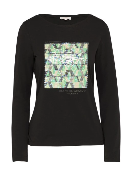 Foto van product s.Oliver Shirt gemengde kleuren / zwart