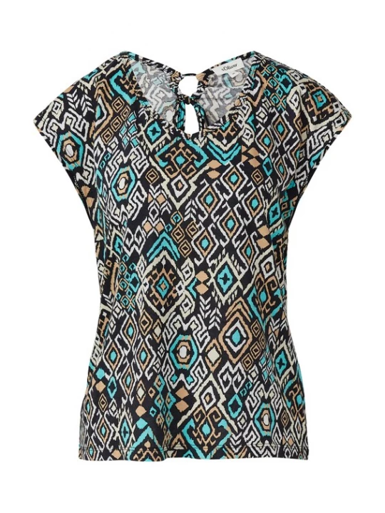 Foto van product s.Oliver Shirt gemengde kleuren / zwart