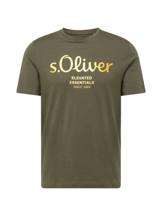 Foto van product s.Oliver Shirt goud / kaki