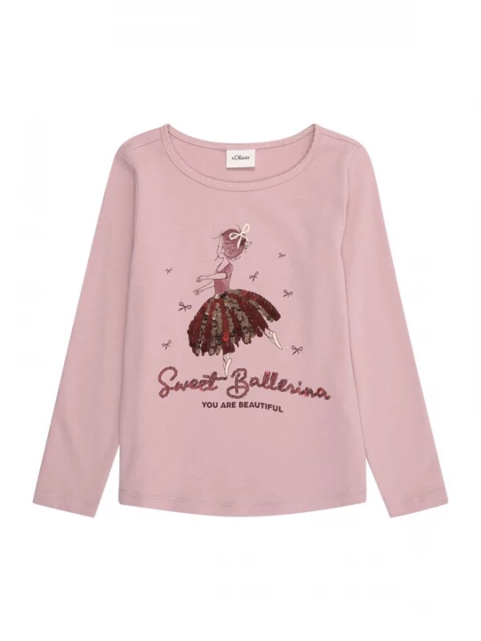 Foto van product s.Oliver Shirt goud / poederroze / rood