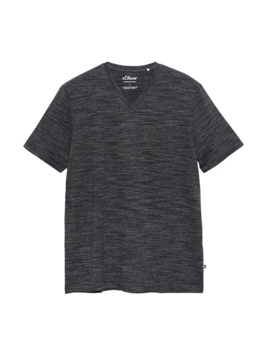 Foto van product s.Oliver Shirt grijs gemêleerd
