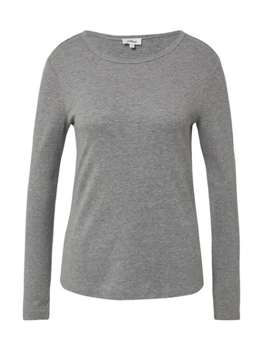 Foto van product s.Oliver Shirt grijs gemêleerd