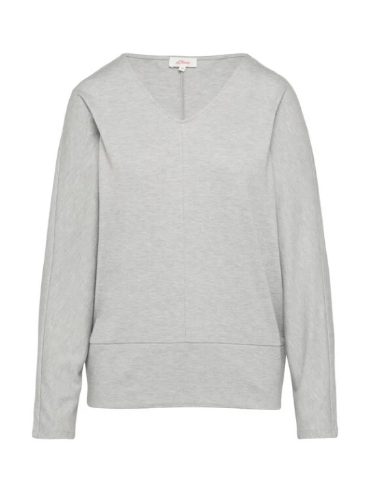 Foto van product s.Oliver Shirt grijs gemêleerd