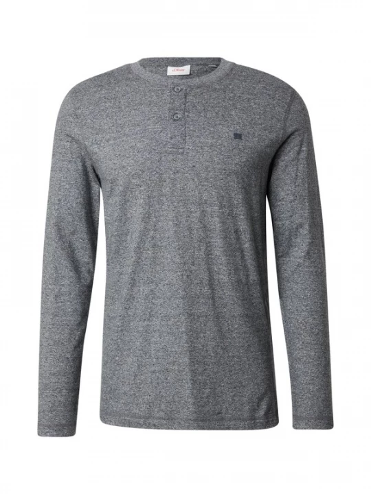 Foto van product s.Oliver Shirt grijs gemêleerd