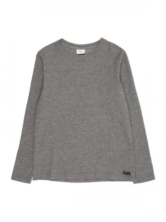 Foto van product s.Oliver Shirt grijs gemêleerd