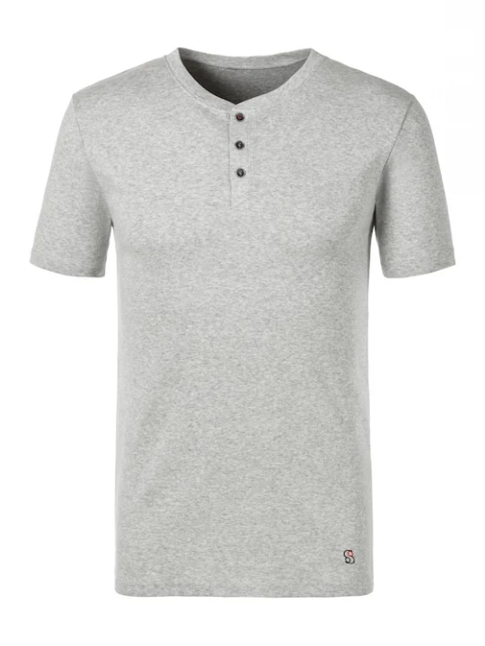 Foto van product s.Oliver Shirt grijs gemêleerd / rood / zwart