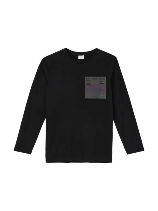 Foto van product s.Oliver Shirt grijs / groen / lila / zwart