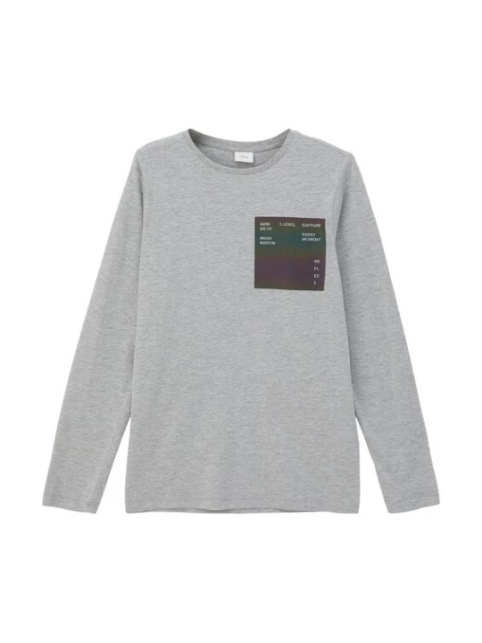 Foto van product s.Oliver Shirt grijs / zwart