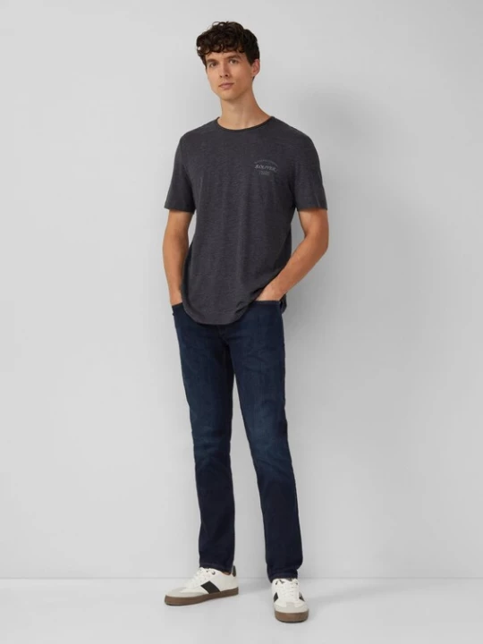 Foto van product s.Oliver Shirt grijs / zwart gemêleerd
