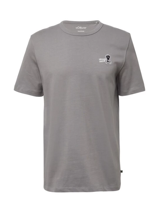 Foto van product s.Oliver Shirt grijs / zwart / wit