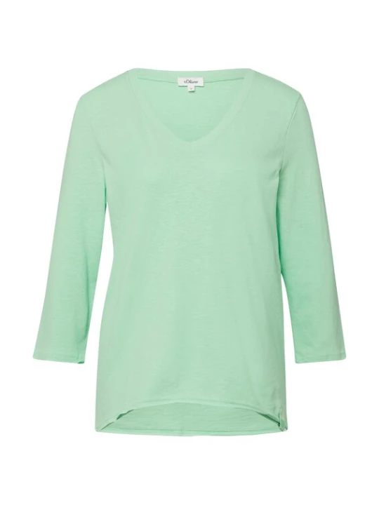 Foto van product s.Oliver Shirt groen gemêleerd