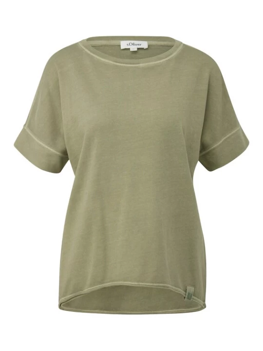 Foto van product s.Oliver Shirt groen gemêleerd