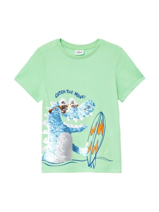 Foto van product s.Oliver Shirt groen / gemengde kleuren