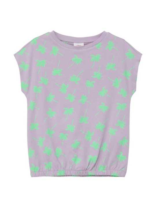 Foto van product s.Oliver Shirt groen / lavendel
