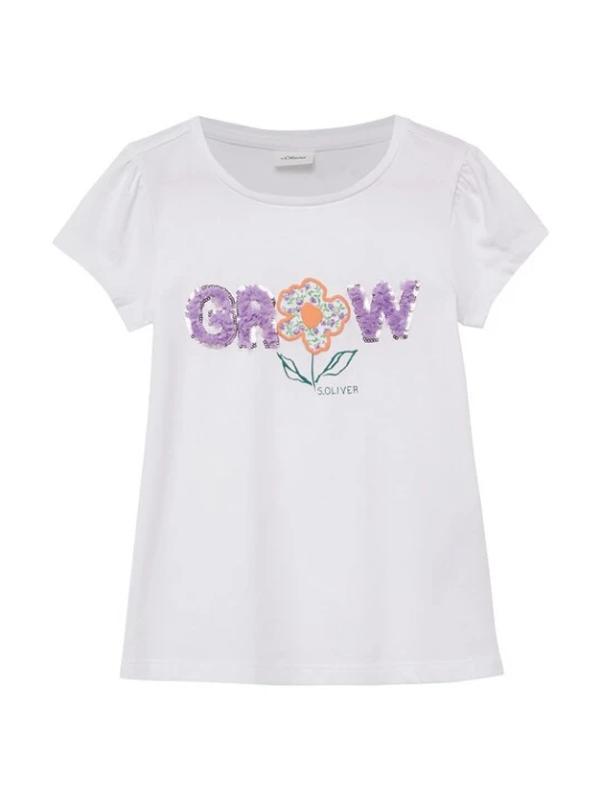 Foto van product s.Oliver Shirt groen / lavendel / oranje / wit