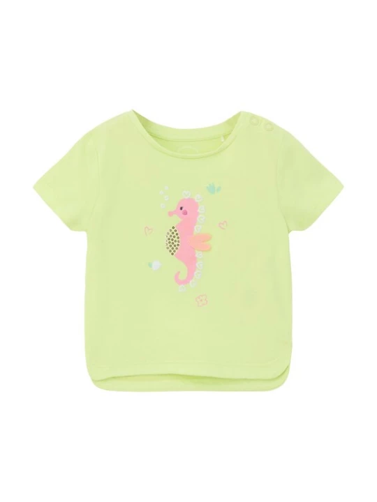 Foto van product s.Oliver Shirt groen / limoen / lichtroze / wit